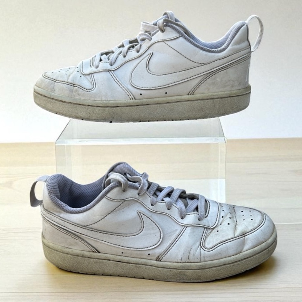 NIKE COURT BOUROUGH LOW 2 (GS) 'WHITE' YOUTH SIZE 4 Shoes